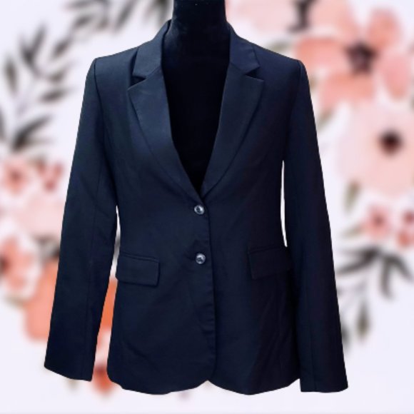 💕1901 Black 2 Button Blazer size 8 - Picture 2 of 11
